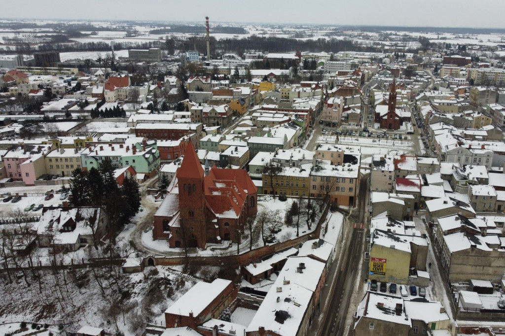 Wąbrzeźno z lotu ptaka