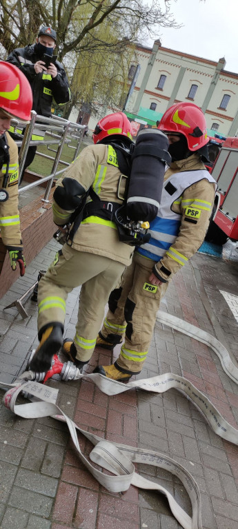 Ćwiczenia strażaków z KPPSP w Golubiu-Dobrzyniu