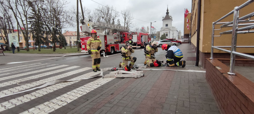 Ćwiczenia strażaków z KPPSP w Golubiu-Dobrzyniu