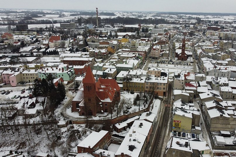 Wąbrzeźno z lotu ptaka